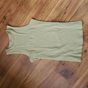 Nine west green sage Ribbed tank top